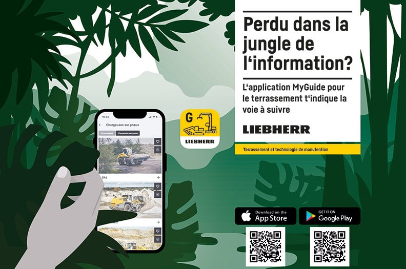 Liebherr lance la nouvelle application MyGuide pour les engins de manutention
